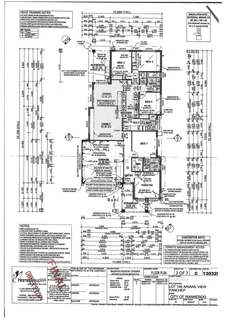 Floorplan of Homely house listing, 10 Ariane View, Yanchep WA 6035