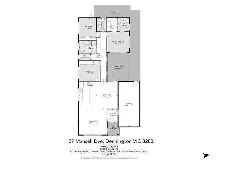 Floorplan of Homely house listing, 27 Mansell Drive, Warrnambool VIC 3280