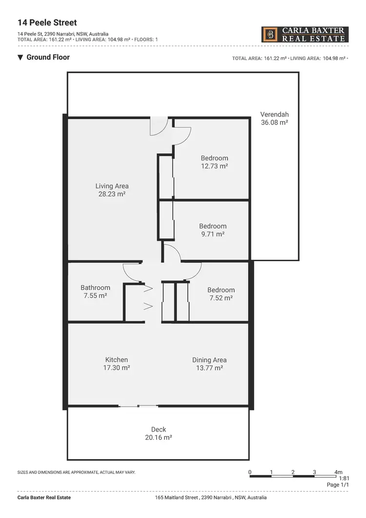 Floorplan of Homely house listing, 14 Peele Street, Narrabri NSW 2390