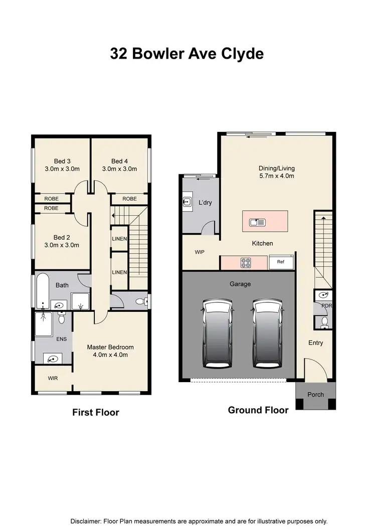 Floorplan of Homely house listing, 32 Bowler Avenue, Clyde VIC 3978