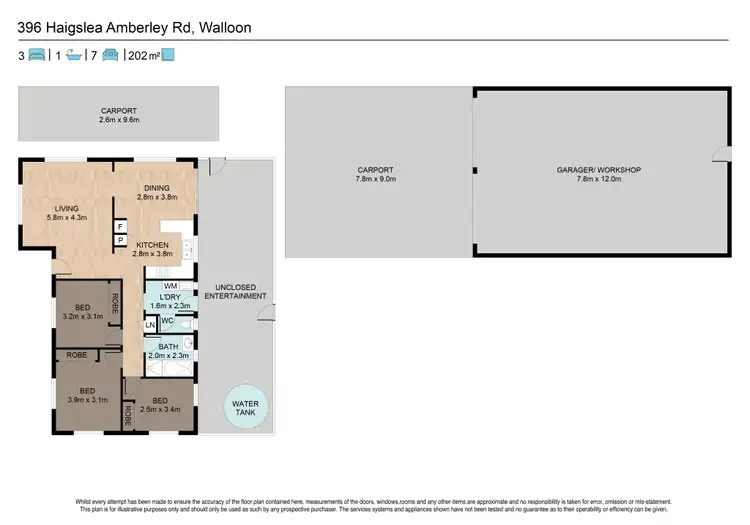 Floorplan of Homely house listing, 396 Haigslea-Amberley Road, Walloon QLD 4306