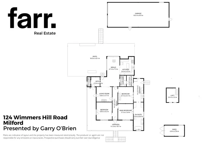 Floorplan of Homely rural property listing, 124 Wimmers Hill Road, Milford QLD 4310