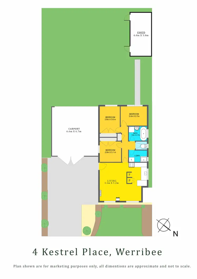 Floorplan of Homely house listing, 4 Kestrel Place, Werribee VIC 3030
