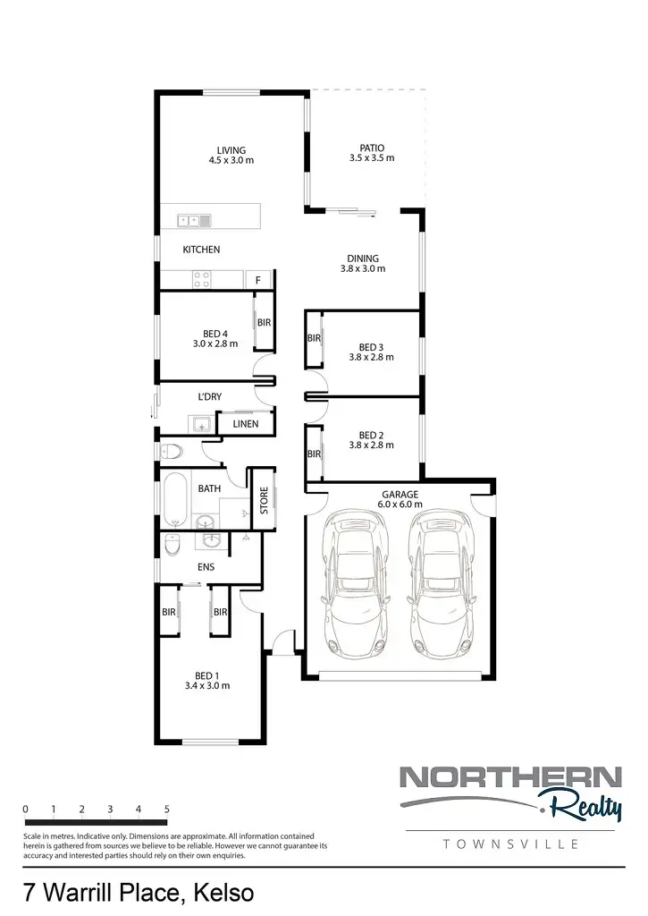Floorplan of Homely house listing, 7 Warrill Place, Kelso QLD 4815