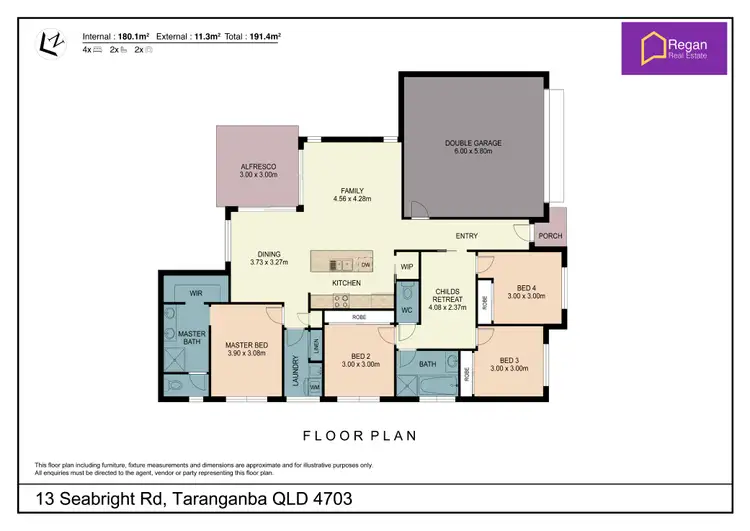 Floorplan of Homely house listing, 13 Seabright Road, Taranganba QLD 4703