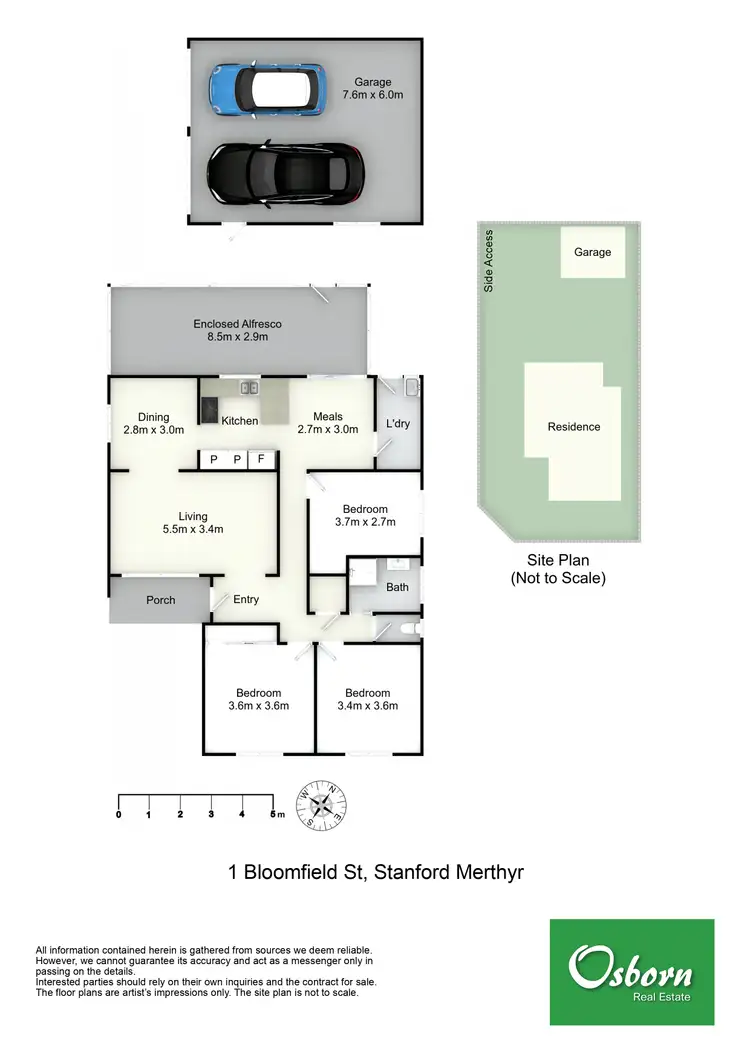 Floorplan of Homely house listing, 1 Bloomfield Street, Stanford Merthyr NSW 2327