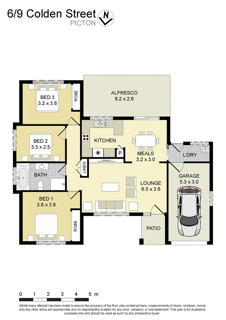 Floorplan of Homely villa listing, 6/9 Colden Street, Picton NSW 2571