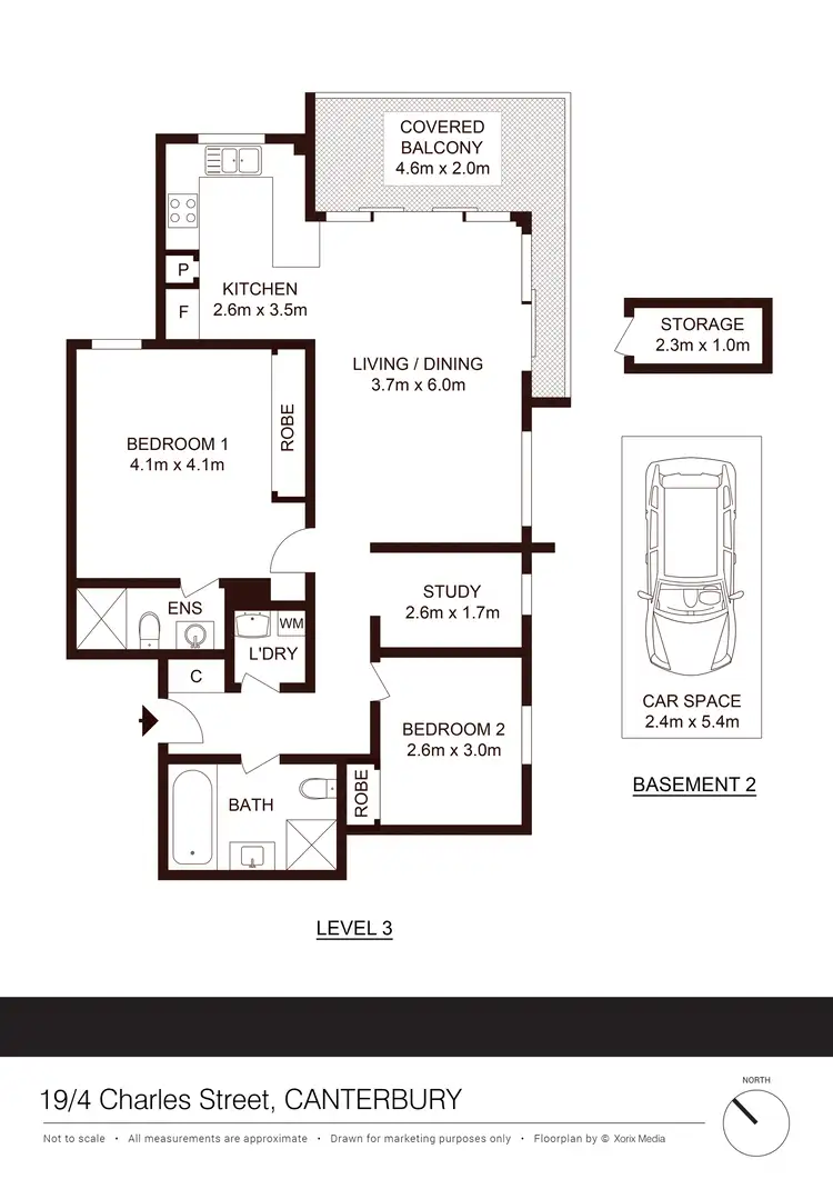Floorplan of Homely apartment listing, 19/4 Charles St, Canterbury NSW 2193