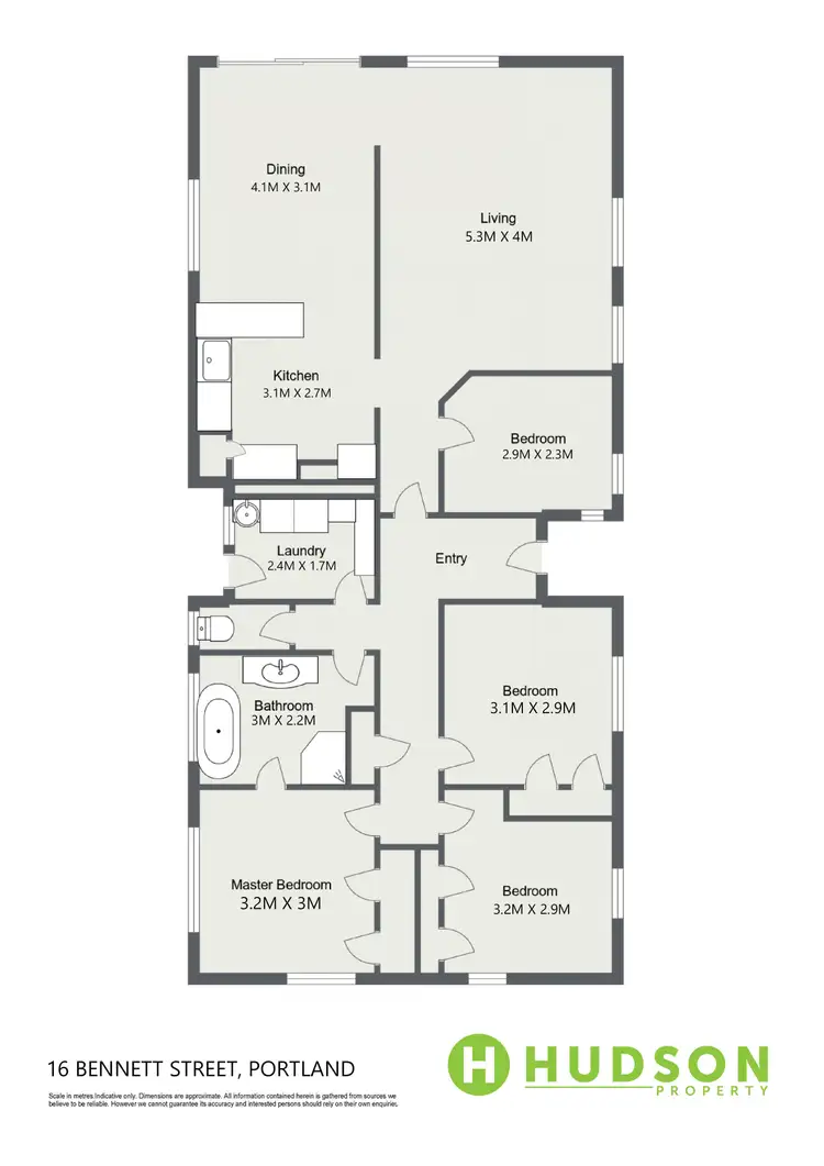 Floorplan of Homely house listing, 16 Bennett Street, Portland VIC 3305