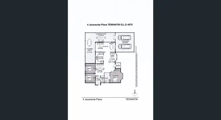 Floorplan of Homely house listing, 4 Jacaranda Place, Tewantin QLD 4565
