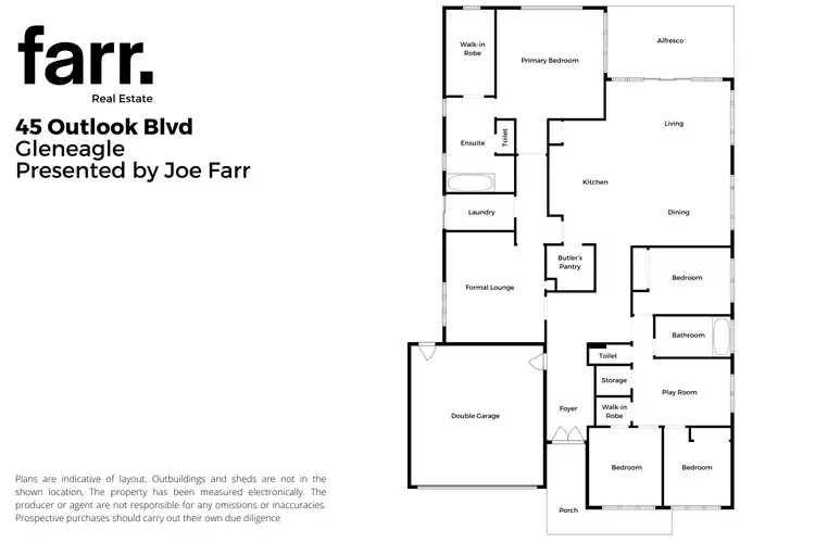 Floorplan of Homely house listing, 45 Outlook Boulevard, Gleneagle QLD 4285