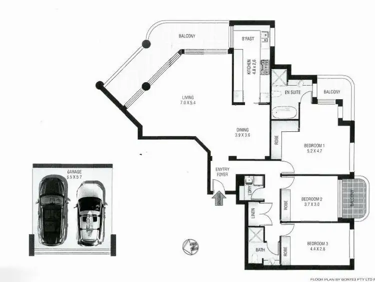 Floorplan of Homely unit listing, Unit 1202/7 Black Lion Place, Kensington NSW 2033