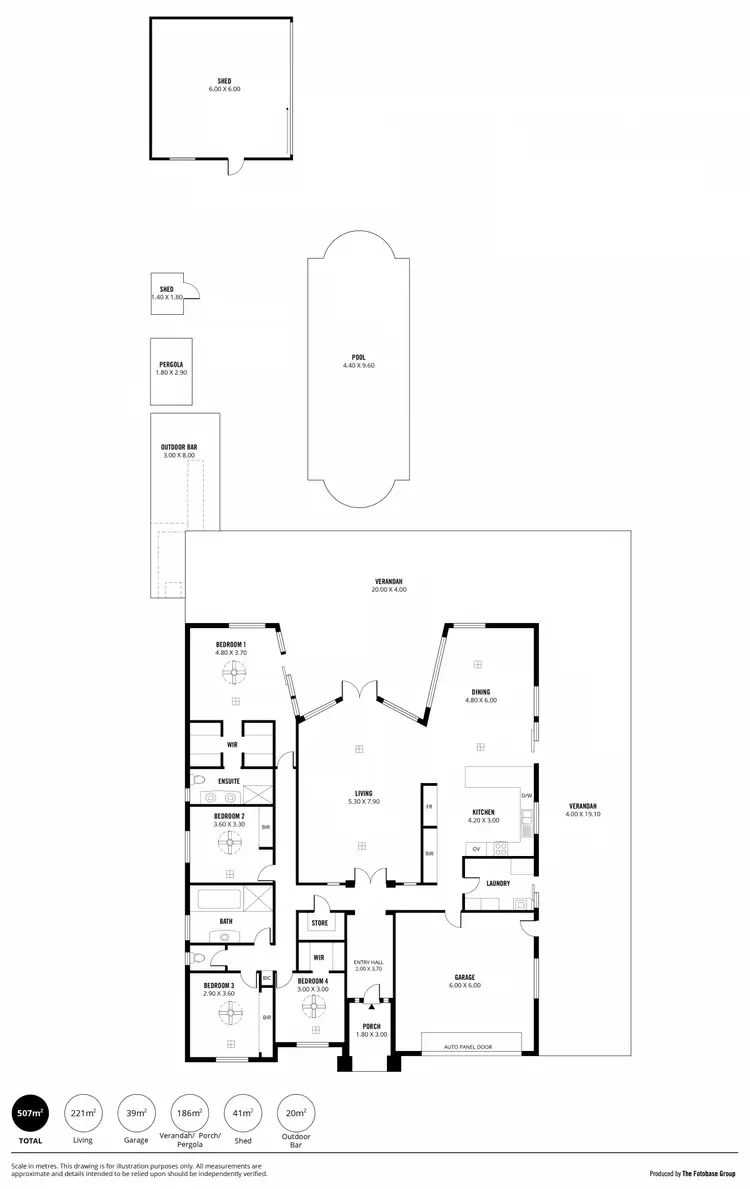 Floorplan of Homely house listing, 58 Chellaston Road, Munno Para West SA 5115