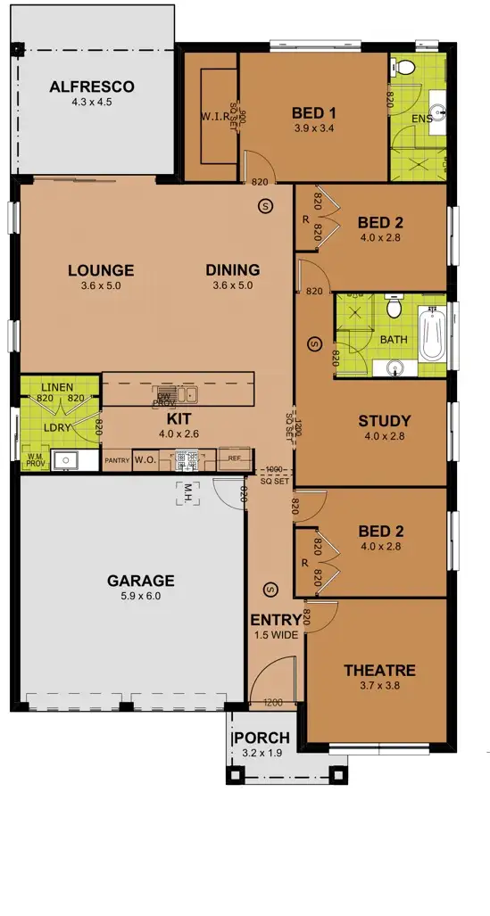 Floorplan of Homely house listing, Address available on request