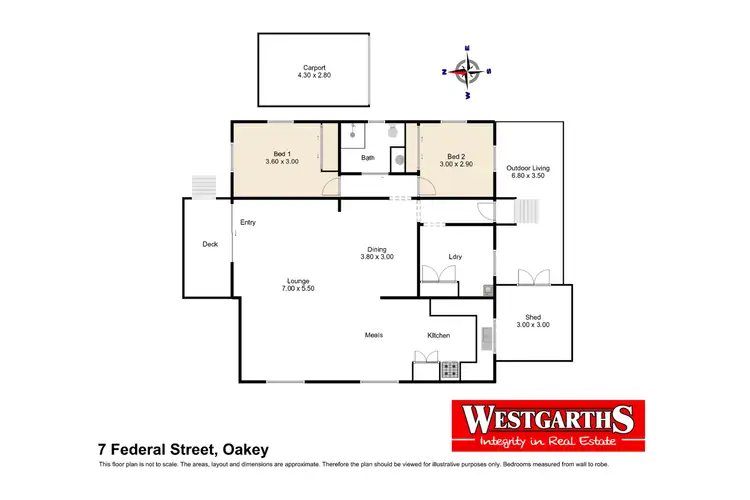 Floorplan of Homely house listing, 7 Federal Street, Oakey QLD 4401