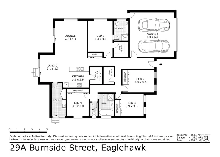 Floorplan of Homely house listing, 29a Burnside Street, Eaglehawk VIC 3556