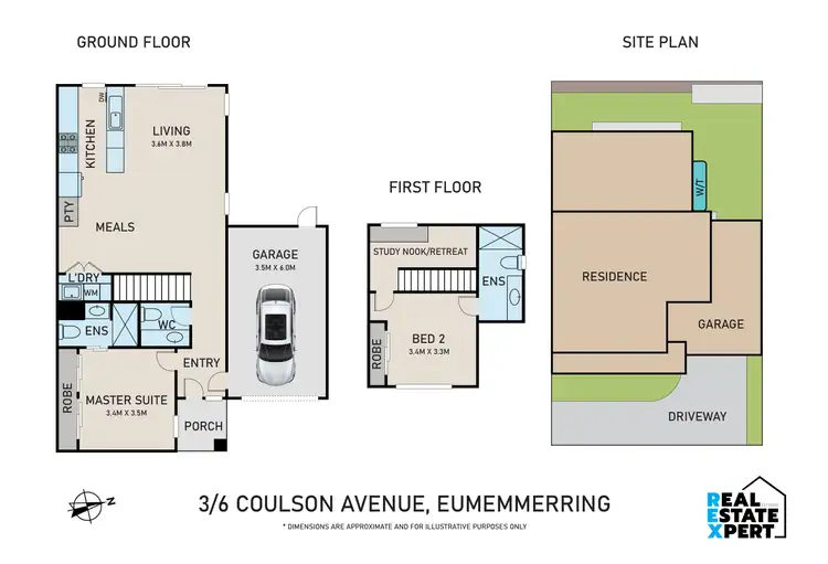 Floorplan of Homely townhouse listing, unit 3/6 Coulson Avenue, Eumemmerring VIC 3177