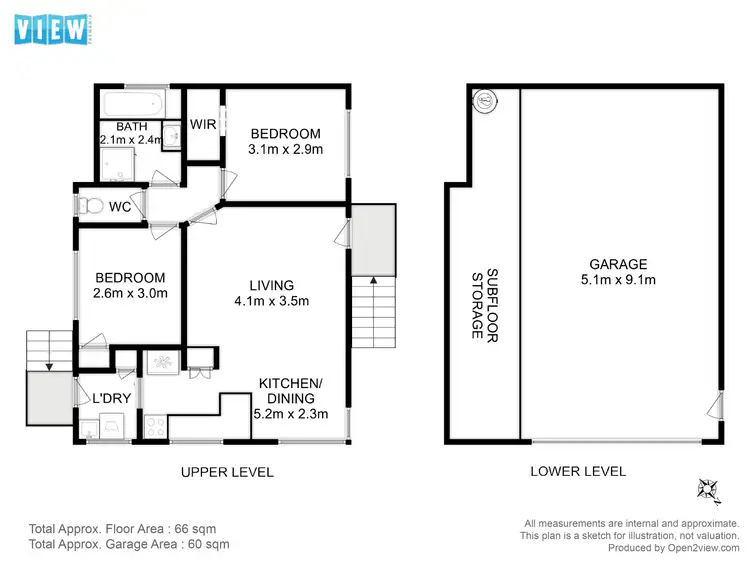 Floorplan of Homely villa listing, 3/6 Broadby Drive, Lenah Valley TAS 7008