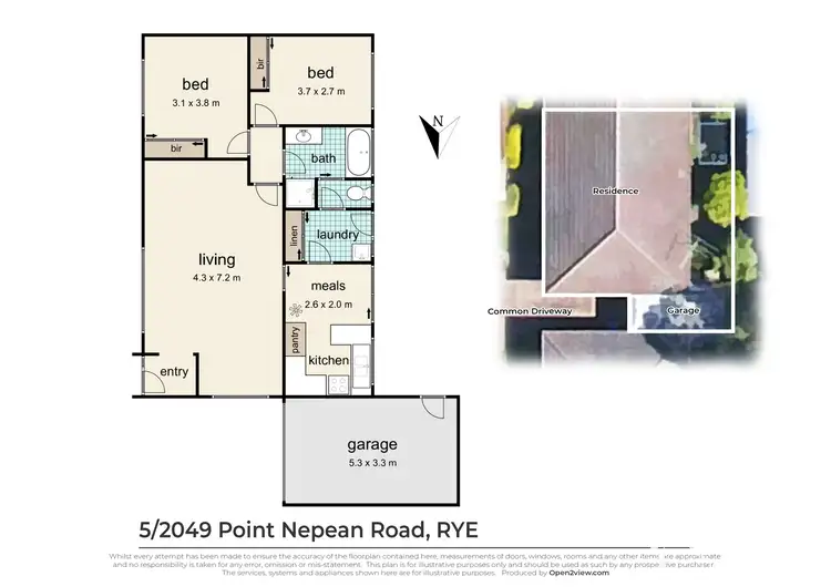 Floorplan of Homely unit listing, 5/2049 Point Nepean Road, Rye VIC 3941