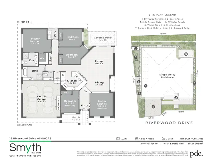 Floorplan of Homely house listing, 16 Riverwood Drive, Ashmore QLD 4214