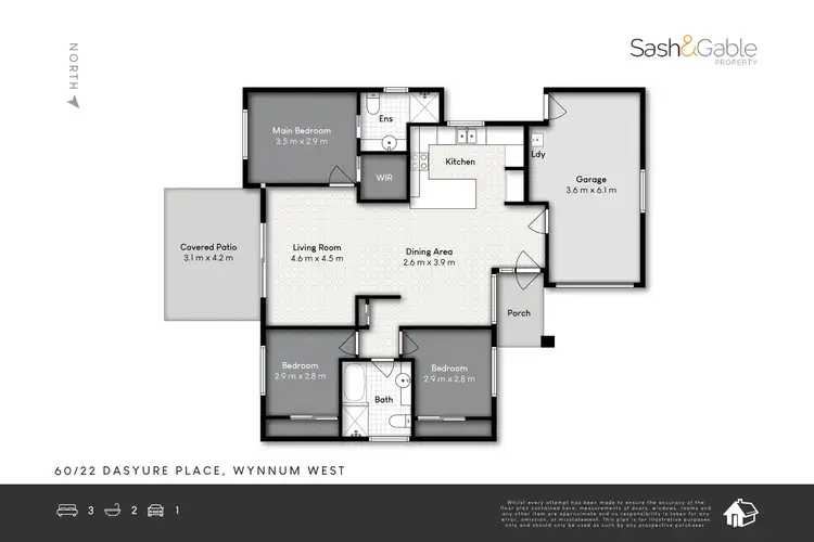 Floorplan of Homely villa listing, 60/22 Dasyure Place, Wynnum West QLD 4178