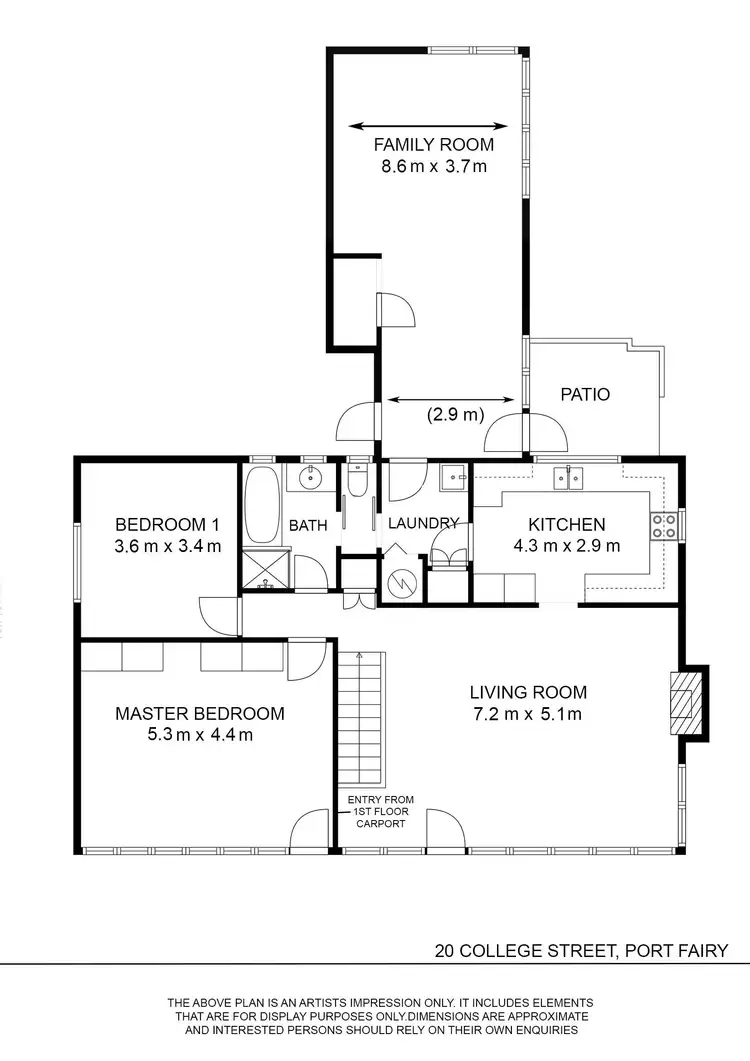 Floorplan of Homely house listing, 20 College Street, Port Fairy VIC 3284