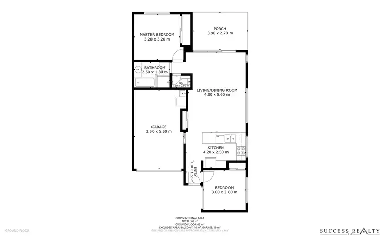 Floorplan of Homely unit listing, 5/10 Morton Street, South Toowoomba QLD 4350