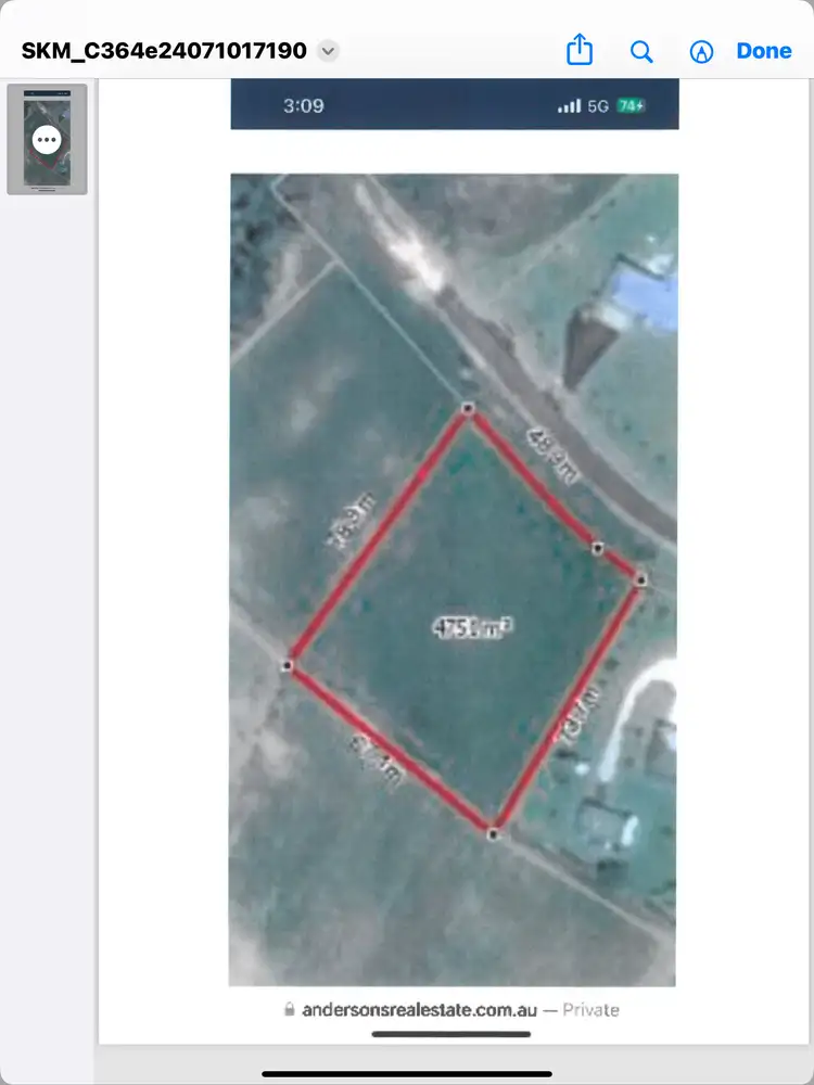 Floorplan of Homely land listing, 13 Mitchell Crescent, Merryburn QLD 4854