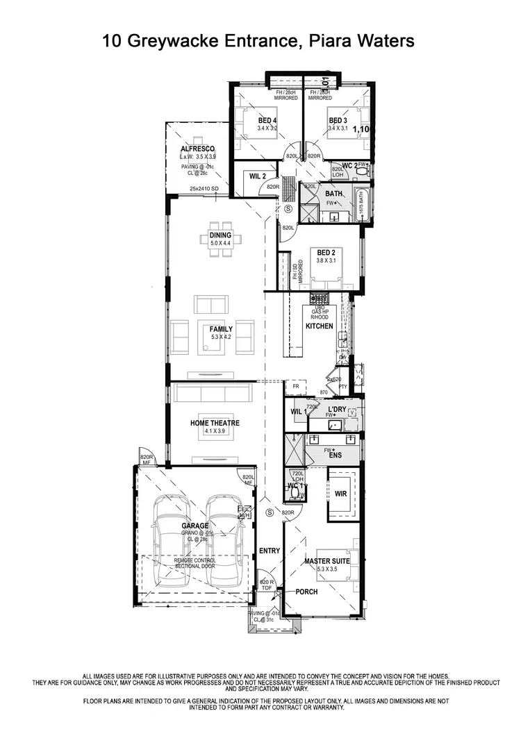 Floorplan of Homely house listing, 10 Greywacke Entrance, Piara Waters WA 6112
