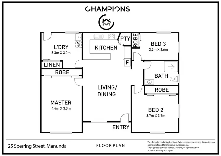 Floorplan of Homely house listing, 25A Sperring Street, Manunda QLD 4870