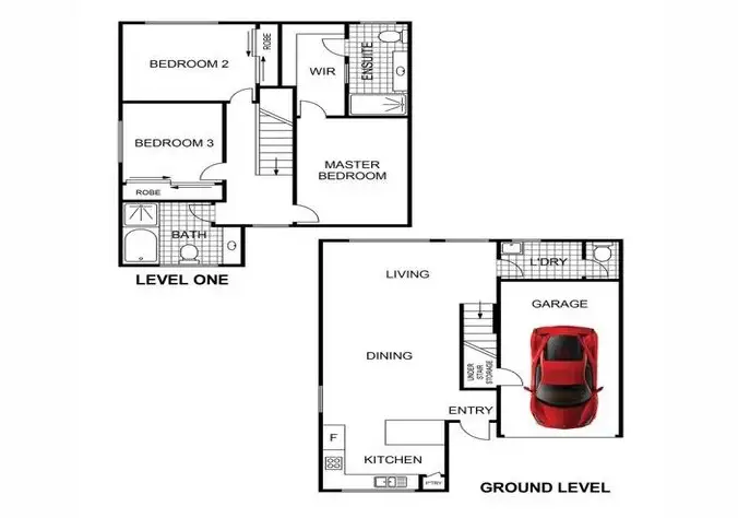 Floorplan of Homely townhouse listing, Address available on request