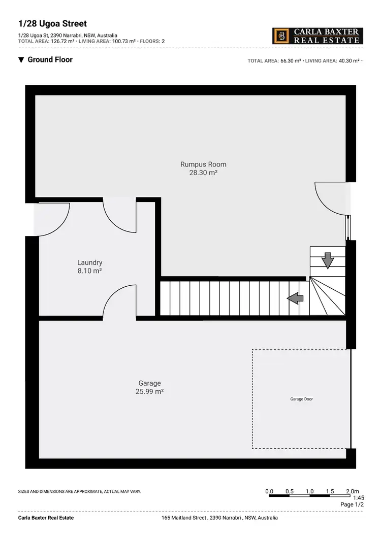 Floorplan of Homely unit listing, 1/28 Ugoa Street, Narrabri NSW 2390