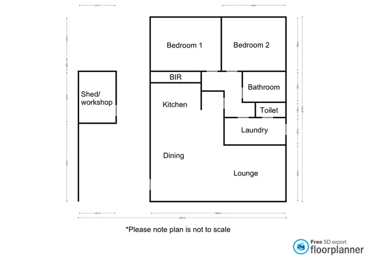 Floorplan of Homely unit listing, Unit 4/18-20 Brougham Street, Nhill VIC 3418