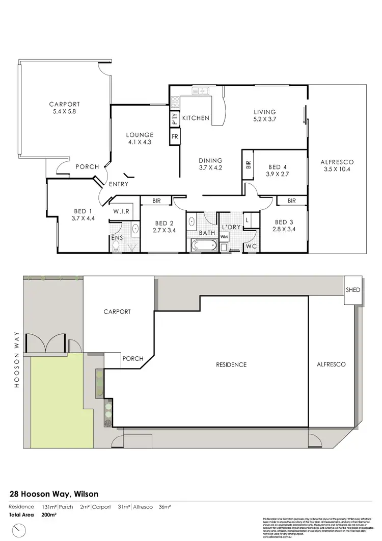 Floorplan of Homely house listing, 28 Hooson Way, Wilson WA 6107