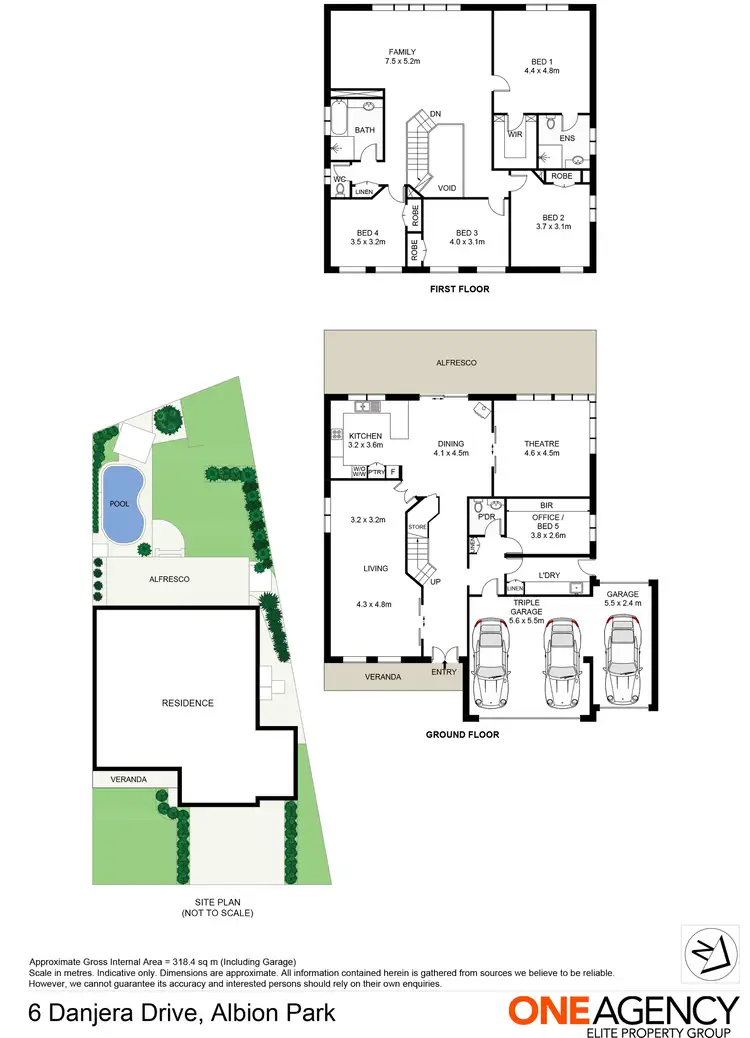 Floorplan of Homely house listing, 6 Danjera Drive, Albion Park NSW 2527