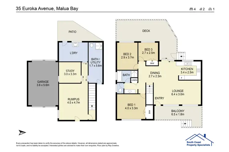 Floorplan of Homely house listing, 35 Euroka Avenue, Malua Bay NSW 2536