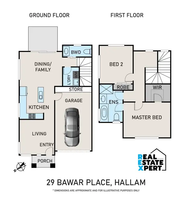 Floorplan of Homely townhouse listing, 29 Bawar Place, Hallam VIC 3803
