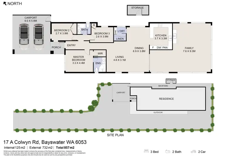 Floorplan of Homely house listing, 17A Colwyn Road, Bayswater WA 6053