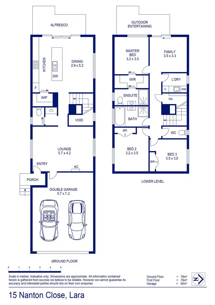 Floorplan of Homely house listing, 15 Nanton Close, Lara VIC 3212