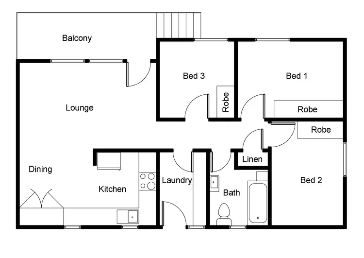 Floorplan of Homely house listing, 844 WATSON STREET, Glenroy NSW 2640