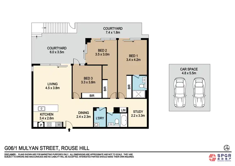 Floorplan of Homely apartment listing, G06 1 Mulyan Street, Rouse Hill NSW 2155