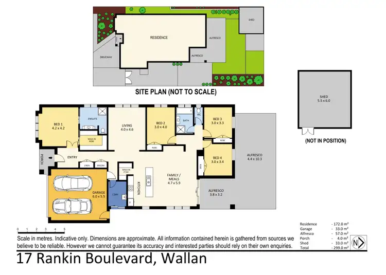 Floorplan of Homely house listing, 17 Rankin Bvd, Wallan VIC 3756