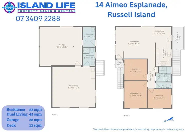 Floorplan of Homely house listing, 14 AIMEO ESPLANADE, Russell Island QLD 4184