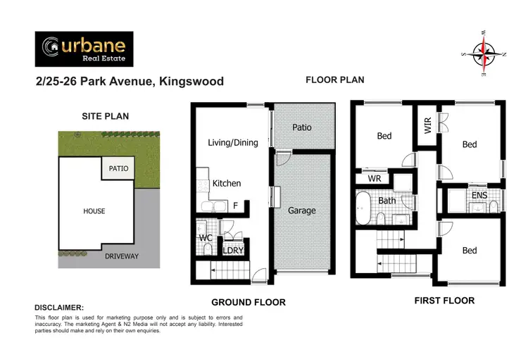 Floorplan of Homely townhouse listing, 2/25 Park Avenue, Kingswood NSW 2747