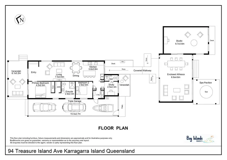 Floorplan of Homely house listing, 94 Treasure Island Avenue, Karragarra Island QLD 4184