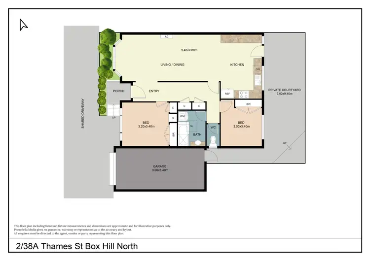 Floorplan of Homely unit listing, 2/38A Thames Street, Box Hill North VIC 3129