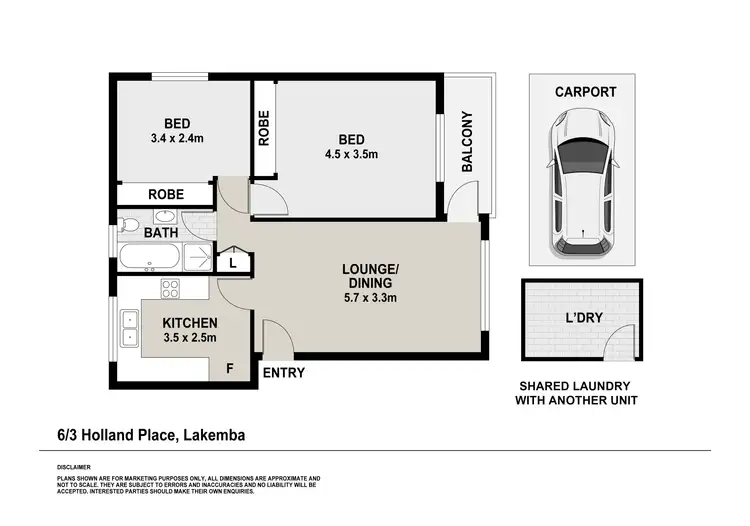 Floorplan of Homely unit listing, 6/3 Holland Place, Lakemba NSW 2195
