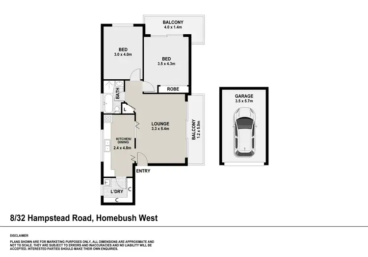 Floorplan of Homely unit listing, 8/32 Hampstead Road, Homebush West NSW 2140