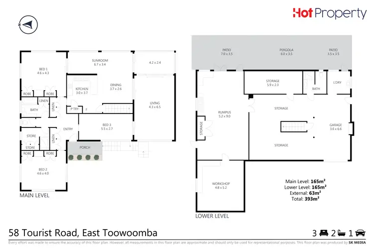 Floorplan of Homely house listing, 58 Tourist Road, East Toowoomba QLD 4350