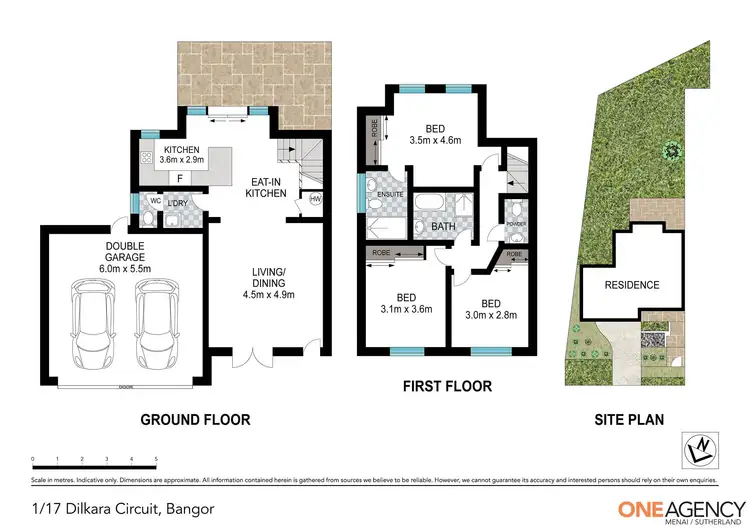 Floorplan of Homely townhouse listing, 1/17-27 Dilkara Circuit, Bangor NSW 2234